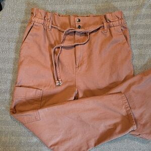 Nuon Paperbag Waist Barrel Cargo Jeans